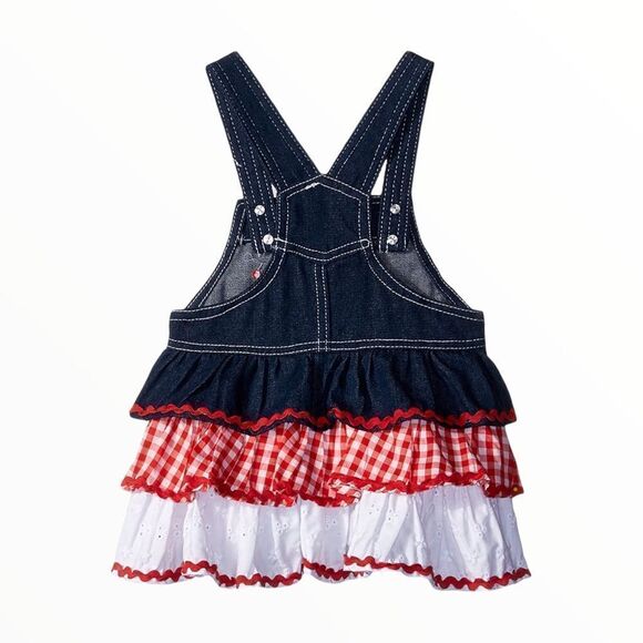 NANNETTE | Red | LADYBUG JUMPER DRESS - Picture 2 of 3